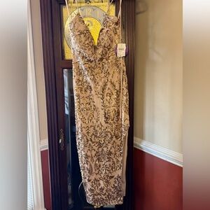 NWT Elegant Sequin Embellished Dress AXS- Windsor